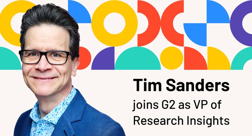 Welcoming Tim Sanders as G2’s VP of Research Insights