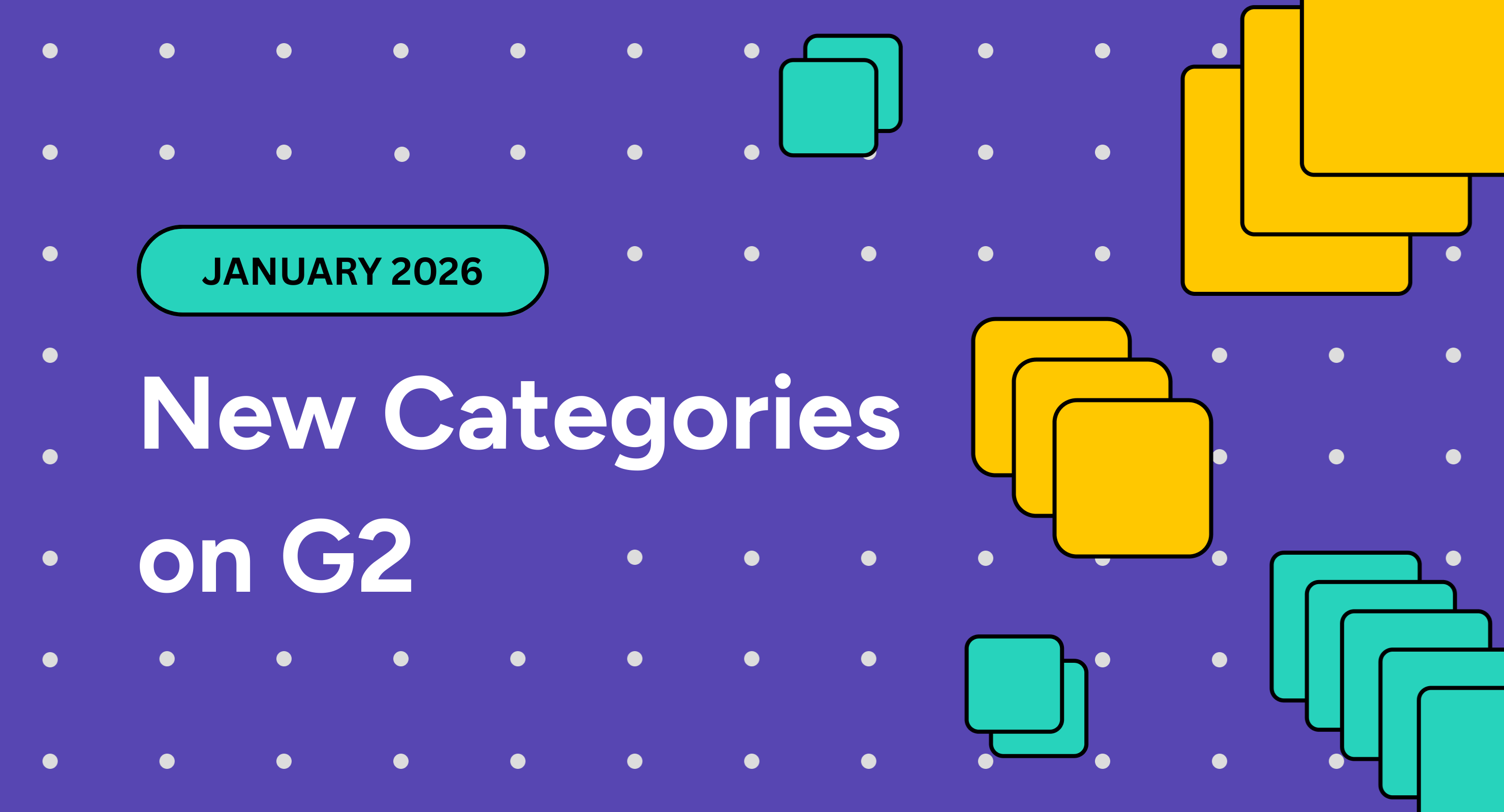 New Categories Introduced to G2 in January 2026